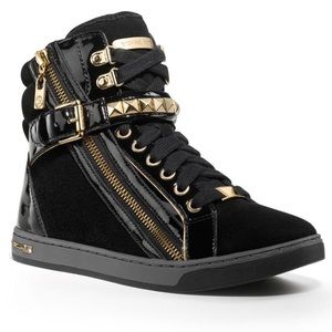 MK Black & Gold Sneakers